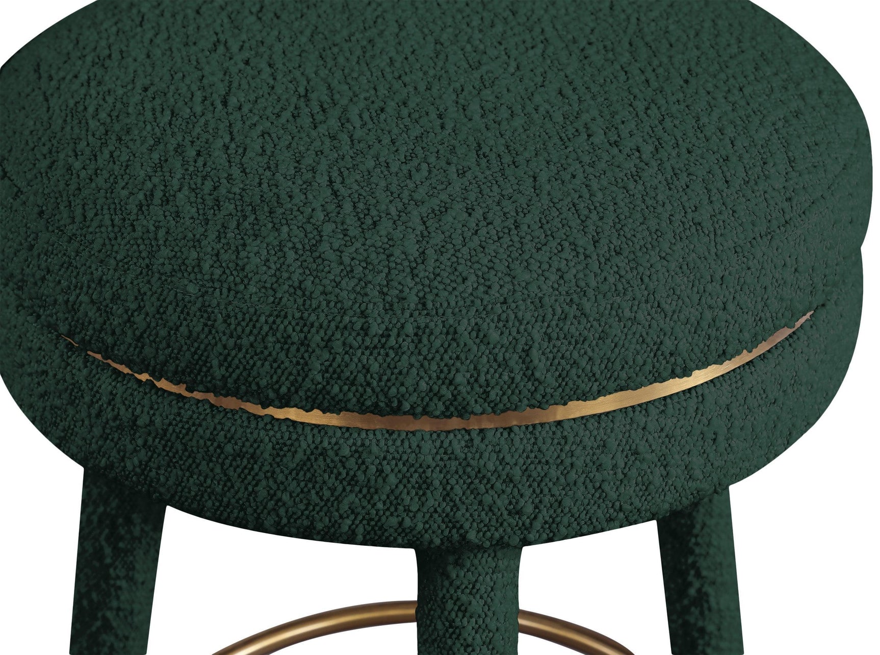 Coral Green Boucle Fabric Bar Stool - Ella Furniture