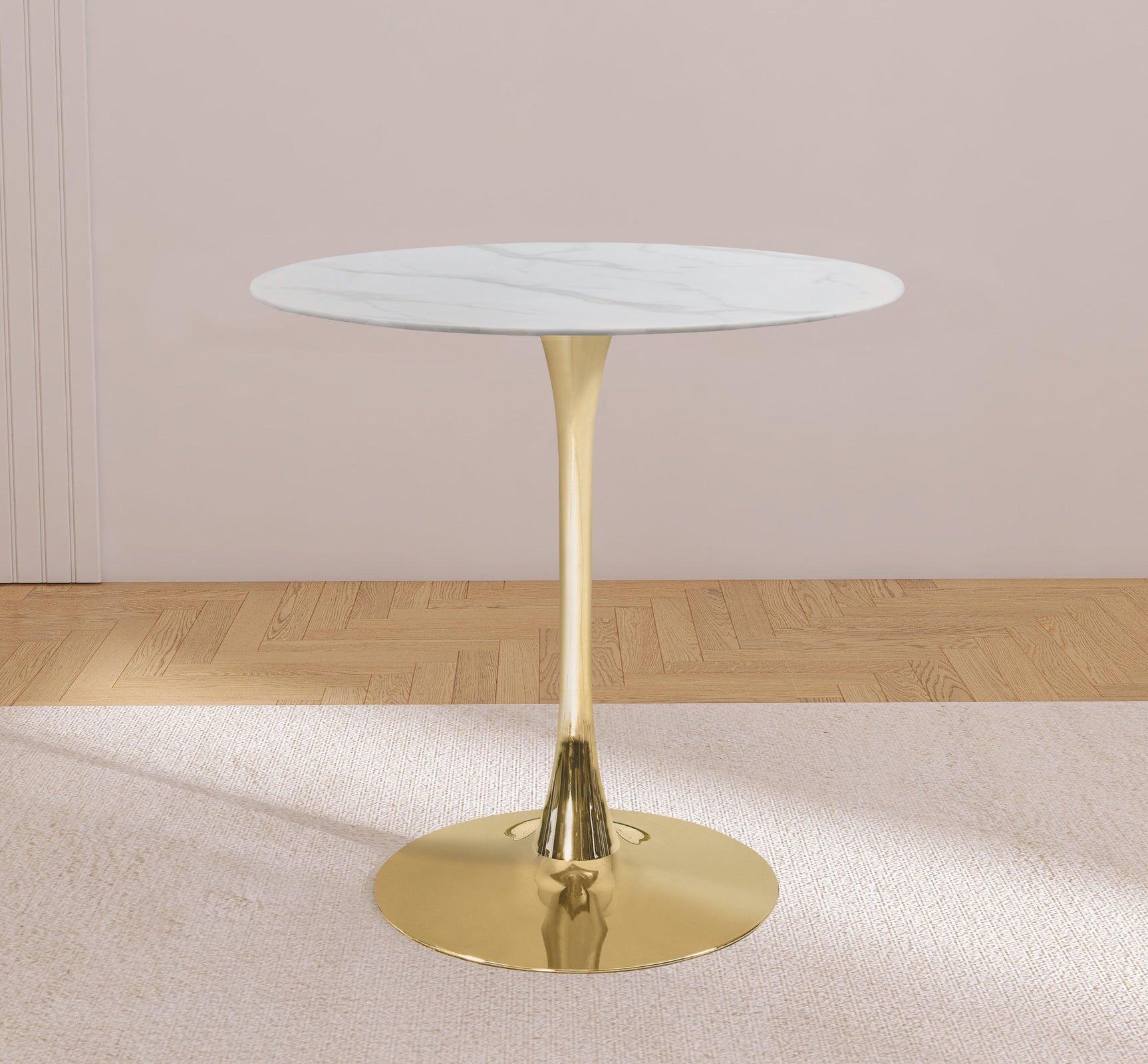 Tulip Gold 36" Counter Height Table - Ella Furniture