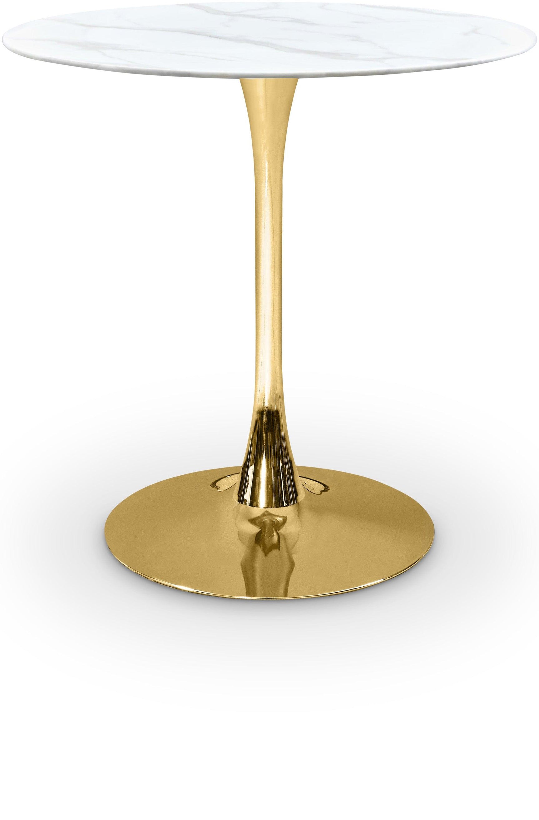 Tulip Gold 36" Counter Height Table - Ella Furniture