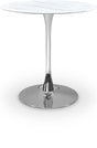 Tulip Silver 36" Counter Height Table - Ella Furniture