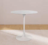 Tulip White 36" Counter Height Table - Ella Furniture