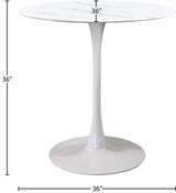 Tulip White 36" Counter Height Table - Ella Furniture