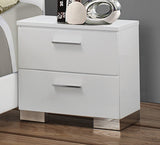 Felicity 5-Drawer Chest Glossy White - Ella Furniture