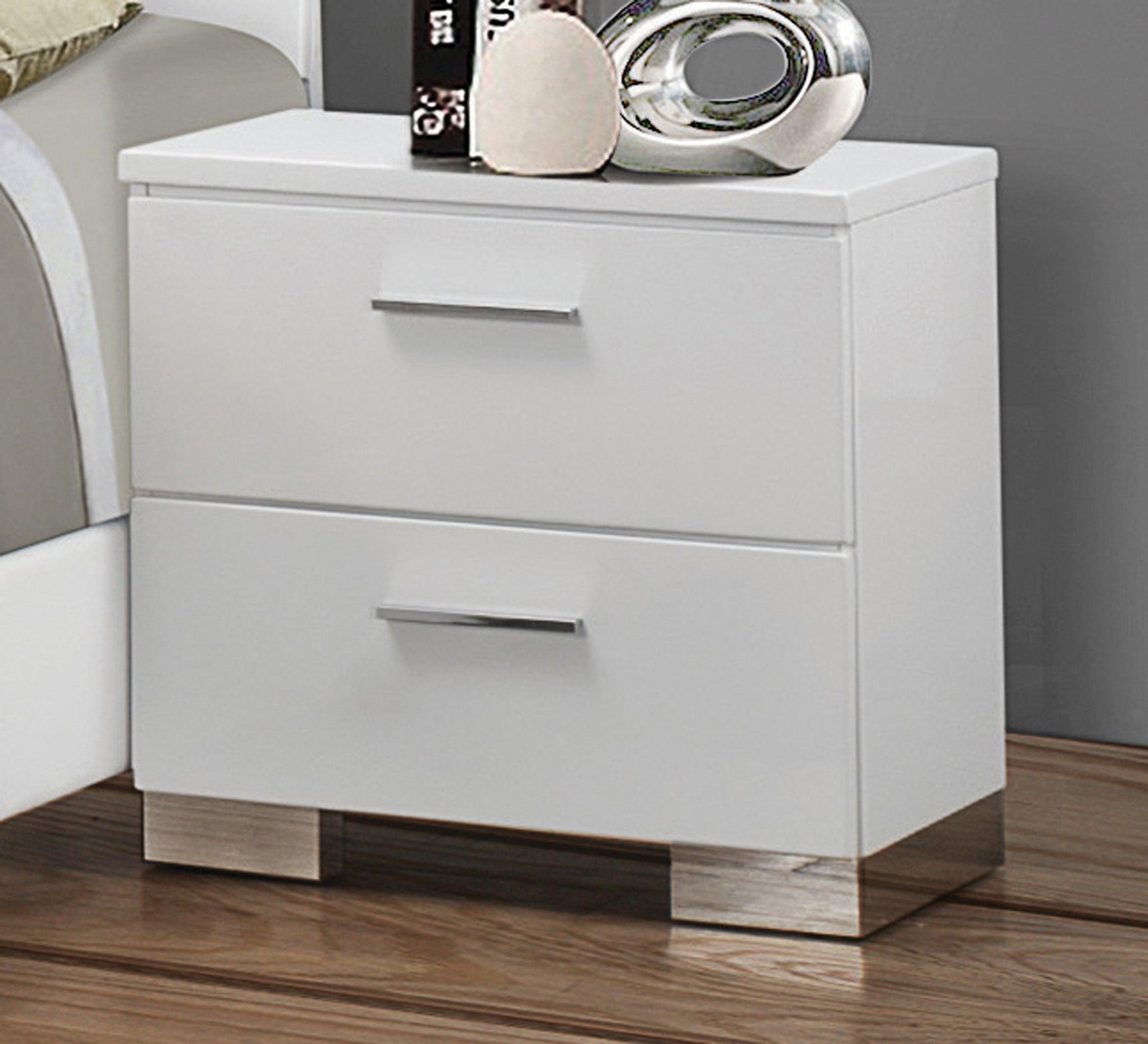 Felicity Rectangle Dresser Mirror Glossy White - Ella Furniture