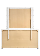 Felicity Rectangle Dresser Mirror Glossy White - Ella Furniture