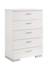 Felicity 9-Drawer Vanity Desk With Lighted Mirror Glossy White - Ella Furniture