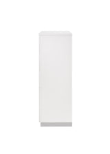 Felicity 5-Drawer Chest Glossy White - Ella Furniture