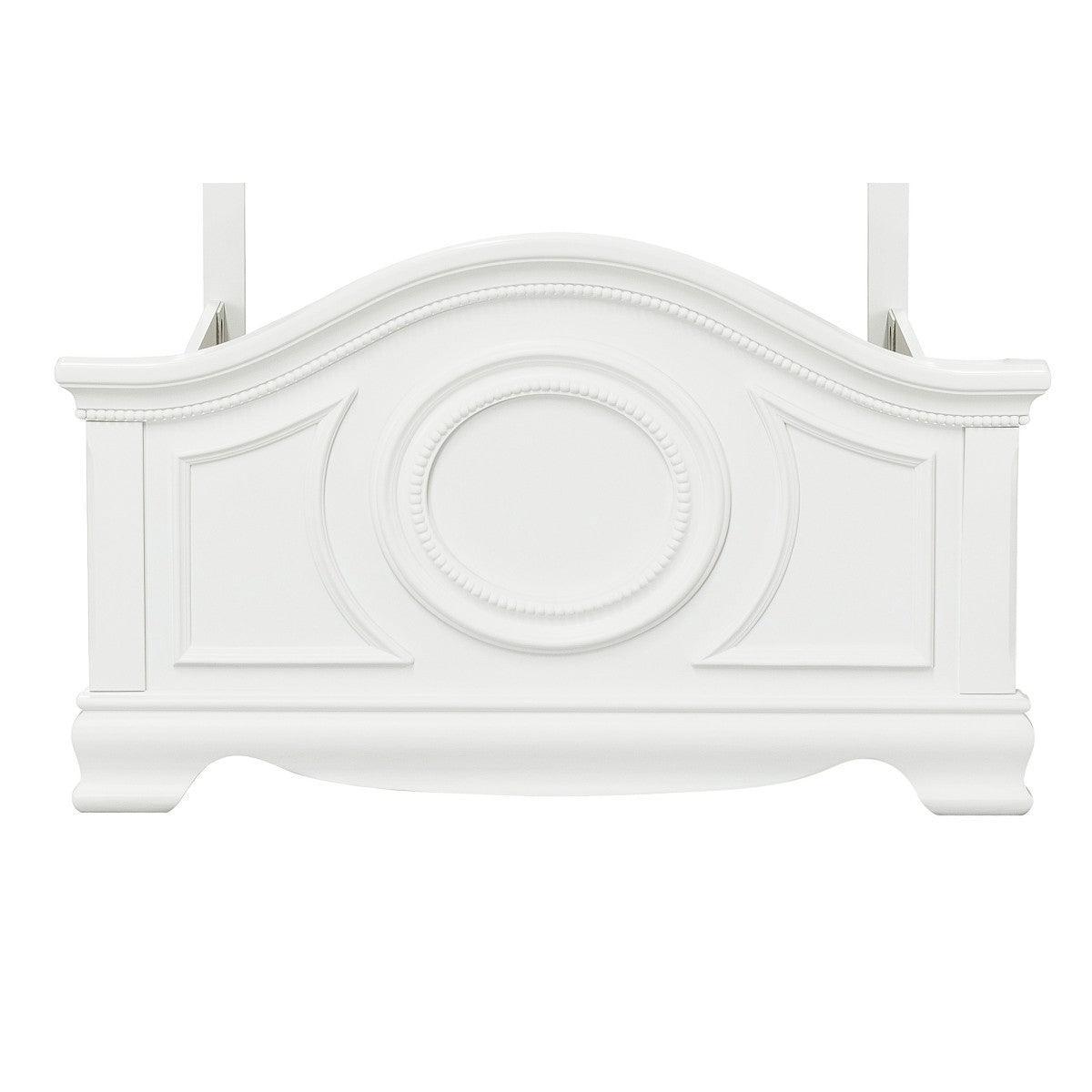 Lucida White Modern Contemporary Traditional Wood And Engineered Wood Twin Bed - Ella Furniture