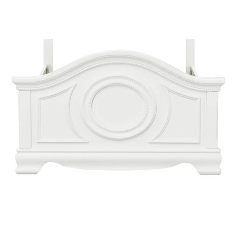 Lucida White Modern Contemporary Traditional Wood And Engineered Wood Twin Bed - Ella Furniture