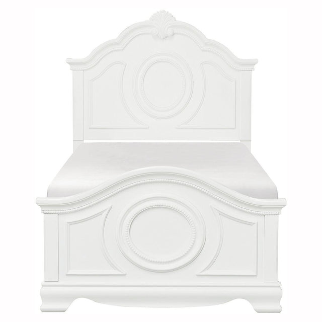 Lucida White Modern Contemporary Traditional Wood And Engineered Wood Twin Bed - Ella Furniture