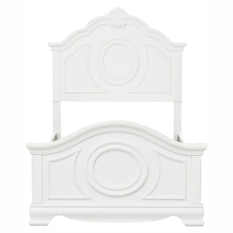 Lucida White Modern Contemporary Traditional Wood And Engineered Wood Twin Bed - Ella Furniture