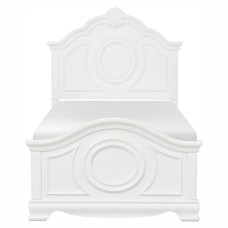Lucida White Modern Contemporary Traditional Wood And Engineered Wood Full Bed - Ella Furniture