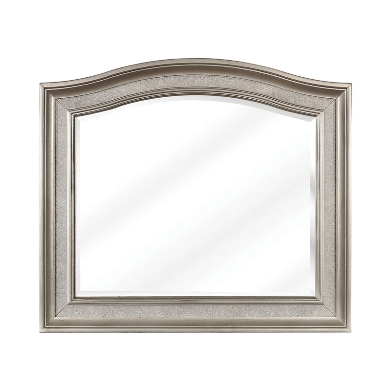 Bling Game Arched Mirror Metallic Platinum - Ella Furniture