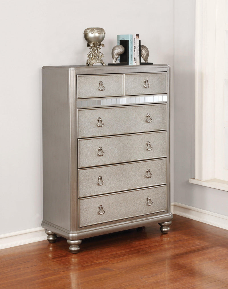 Bling Game 7-Drawer Dresser Metallic Platinum - Ella Furniture