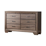 Kauffman Eastern King Storage Bed Washed Taupe - Ella Furniture
