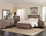 Kauffman Eastern King Storage Bed Washed Taupe - Ella Furniture