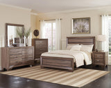 Kauffman Queen Storage Bed Washed Taupe - Ella Furniture