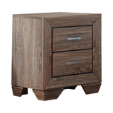 Kauffman Eastern King Panel Bed Washed Taupe - Ella Furniture