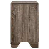 Kauffman 2-Drawer Nightstand Washed Taupe - Ella Furniture