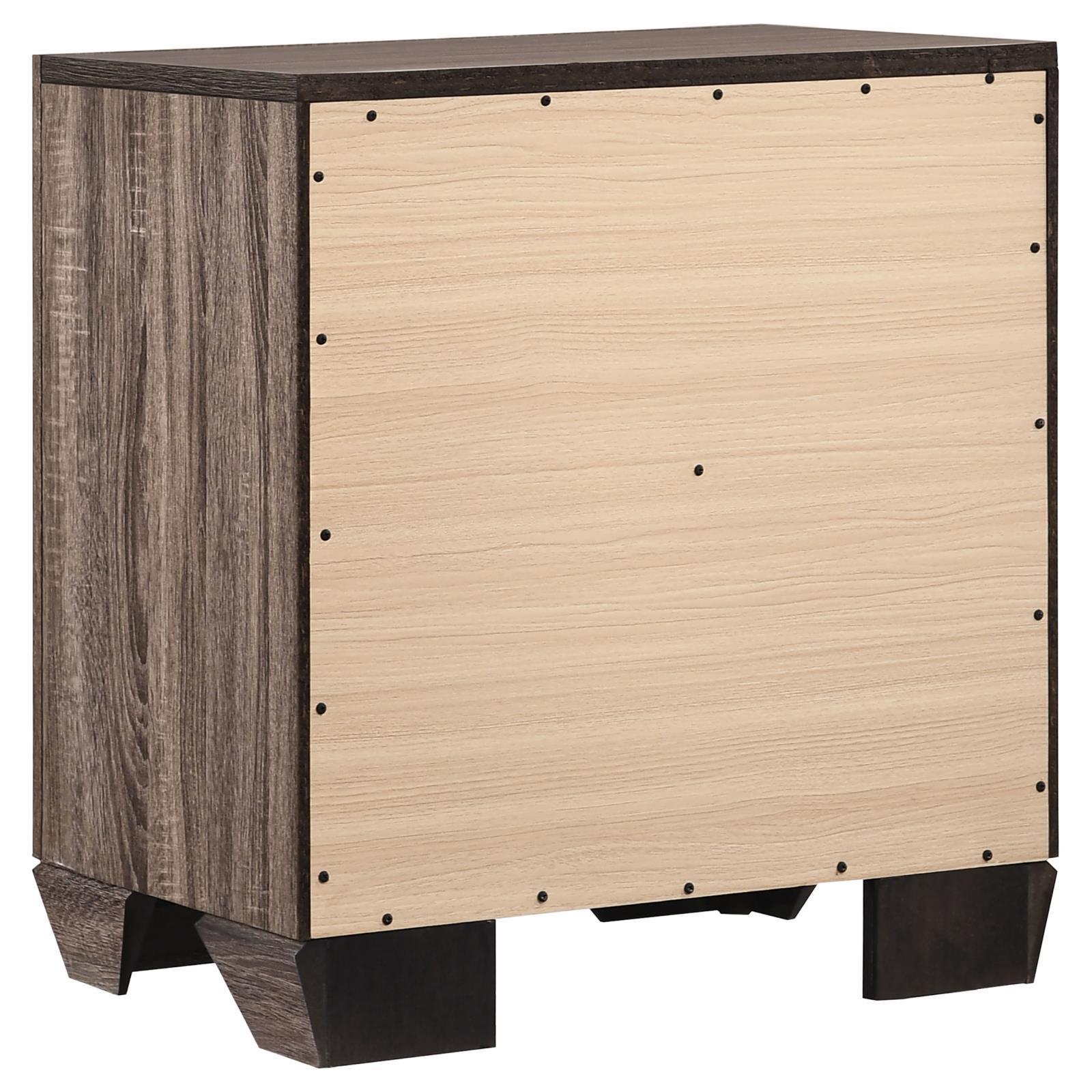 Kauffman 2-Drawer Nightstand Washed Taupe - Ella Furniture