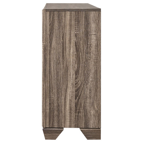 Kauffman 6-Drawer Dresser Washed Taupe - Ella Furniture