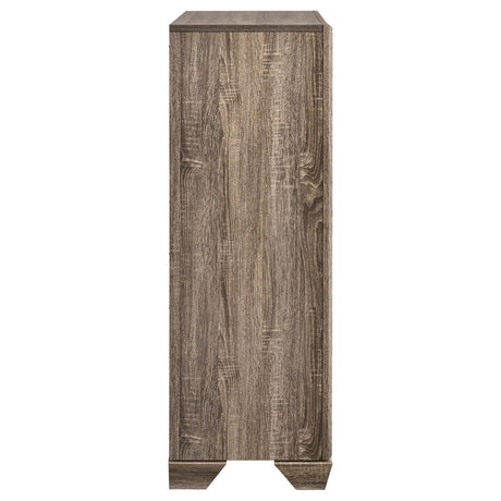 Kauffman 5-Drawer Chest Washed Taupe - Ella Furniture