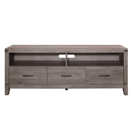 Woodrow Brownish Gray Modern Contemporary Industrial Premium Melamine Board Tv Console - Ella Furniture
