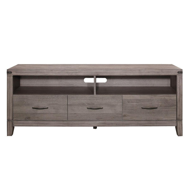 Woodrow Brownish Gray Modern Contemporary Industrial Premium Melamine Board Tv Console - Ella Furniture