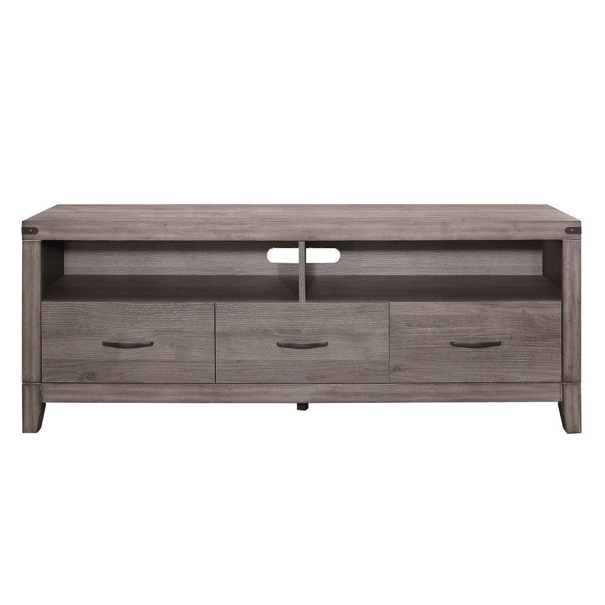 Woodrow Brownish Gray Modern Contemporary Industrial Premium Melamine Board Tv Console - Ella Furniture