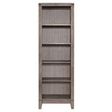 Woodrow Brownish Gray Modern Contemporary Solid Wood Premium Melamine Laminate Board Side Pier - Ella Furniture
