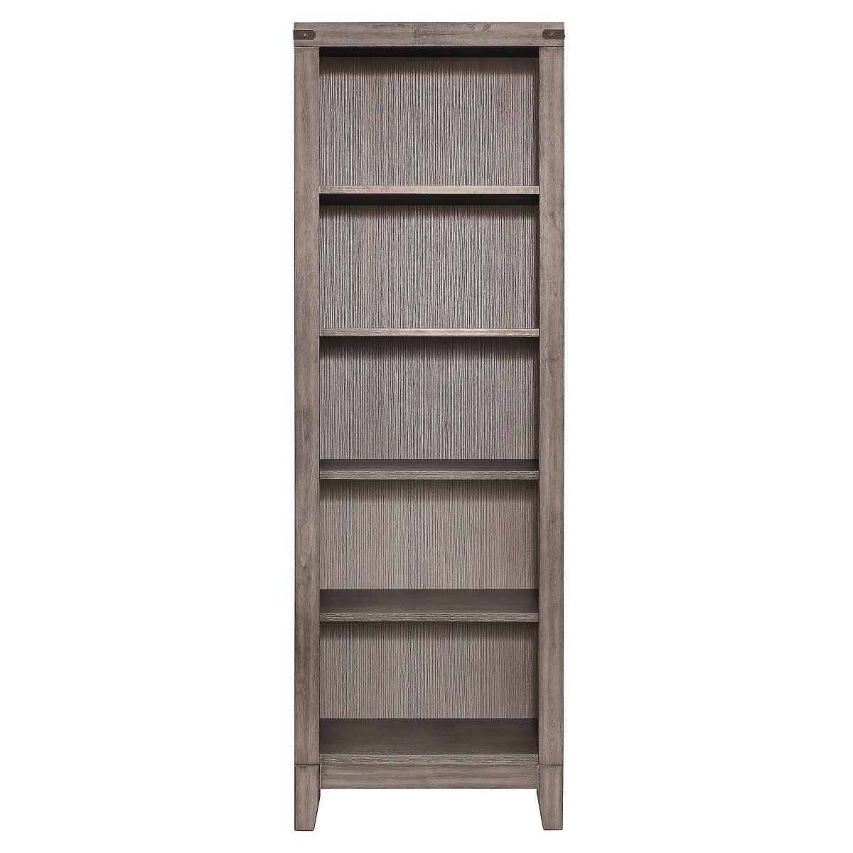 Woodrow Brownish Gray Modern Contemporary Solid Wood Premium Melamine Laminate Board Side Pier - Ella Furniture
