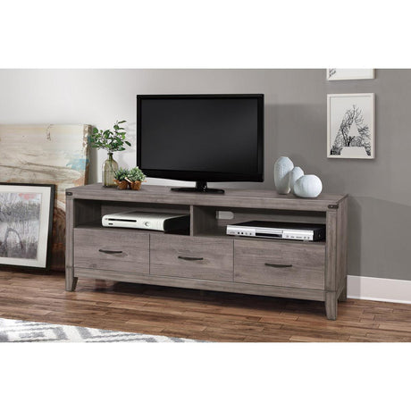 Woodrow Brownish Gray Modern Contemporary Industrial Premium Melamine Board Tv Console - Ella Furniture