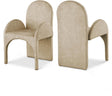 Summer Beige Velvet Dining Arm Chair - Ella Furniture