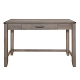 Woodrow Brownish Gray Finish Modern Sleek Premium Melamine Board Writing Desk 1 Dovetail Drawer - Ella Furniture