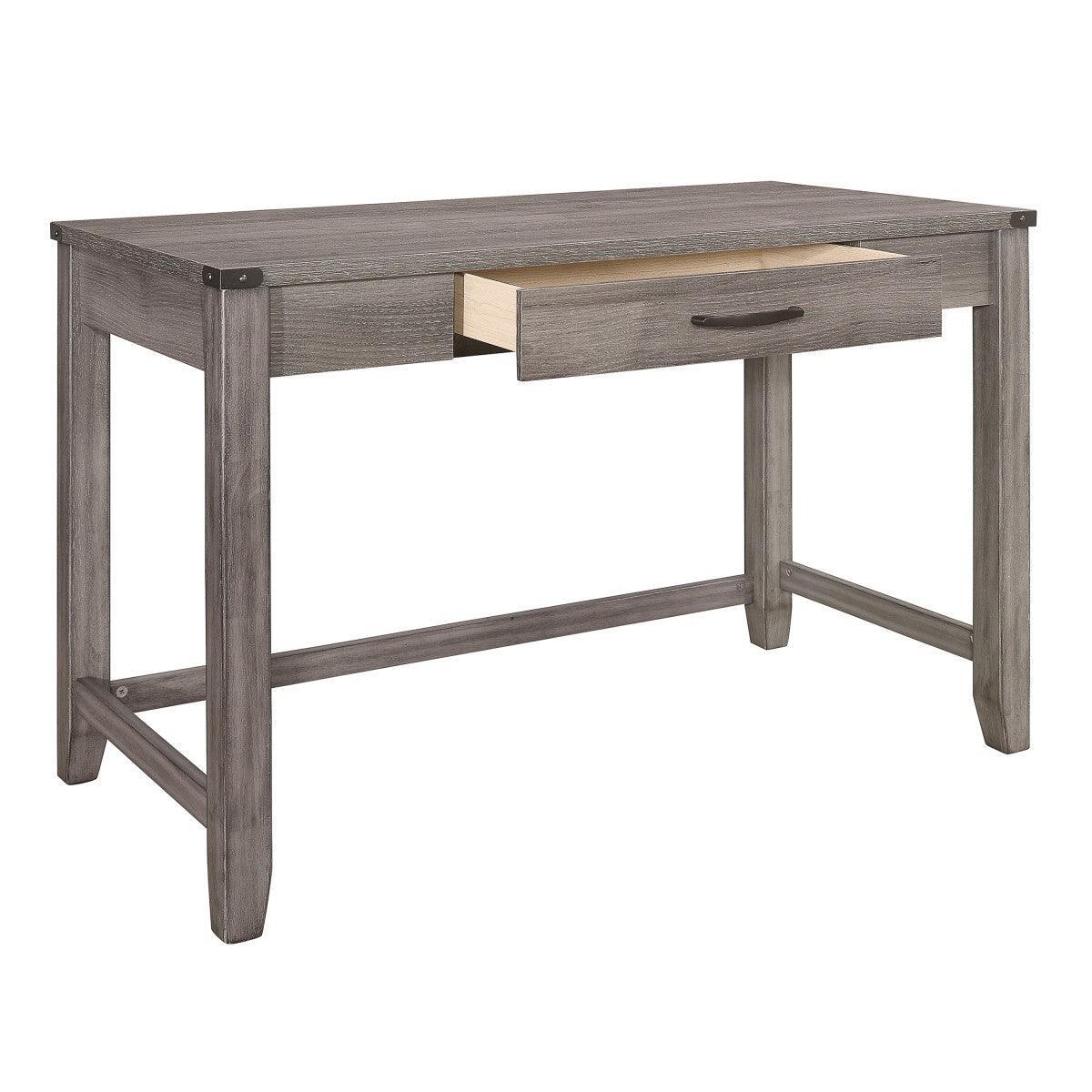 Woodrow Browninsh Gray Finish Modern Sleek Premium Melamine Laminate Board Writing Desk - Ella Furniture
