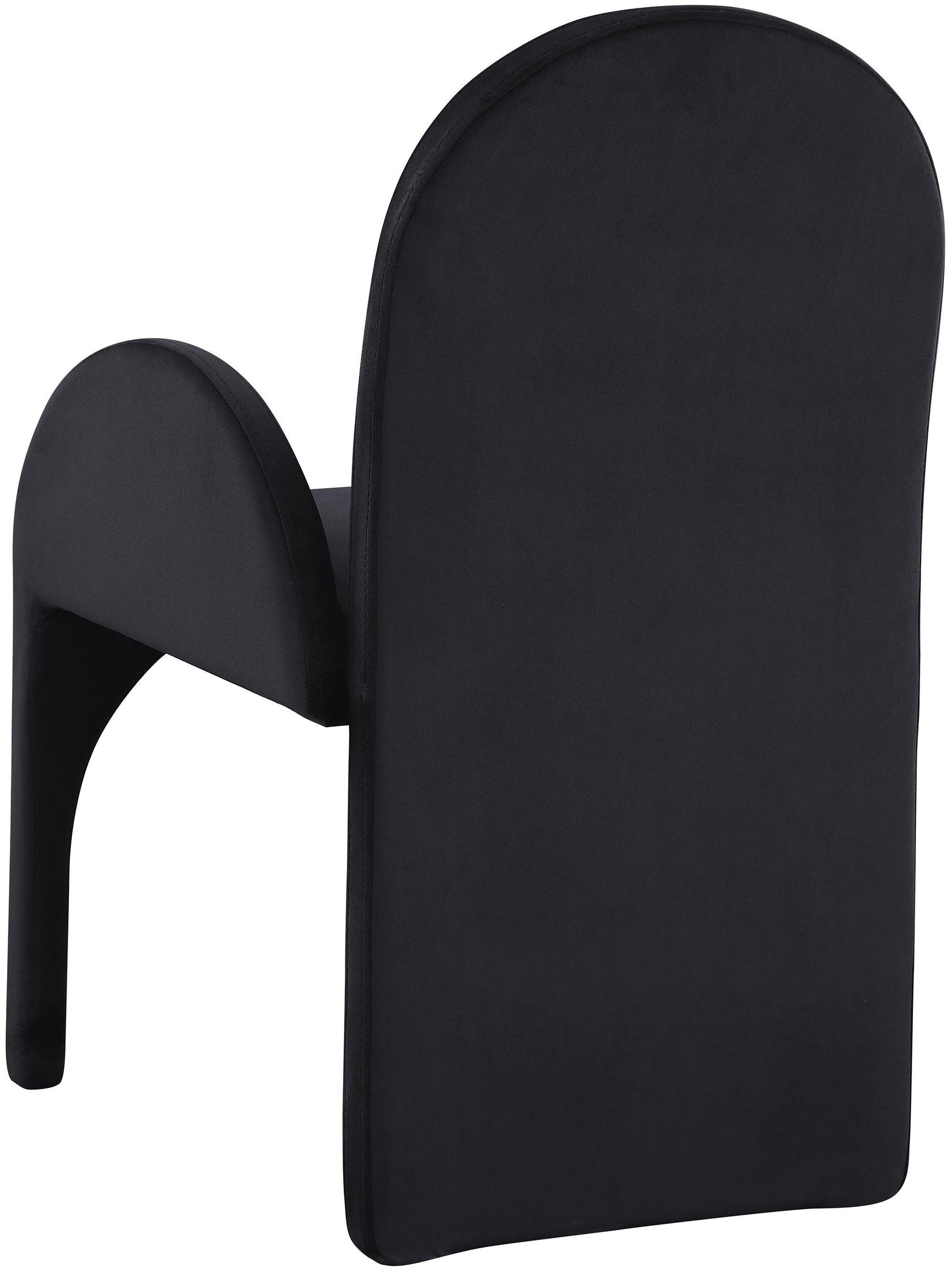 Summer Black Velvet Dining Arm Chair - Ella Furniture