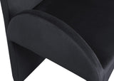 Summer Black Velvet Dining Arm Chair - Ella Furniture