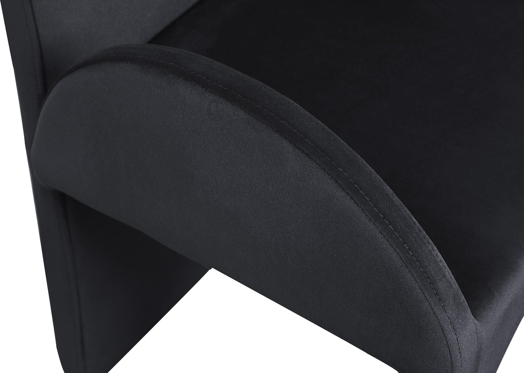 Summer Black Velvet Dining Arm Chair - Ella Furniture