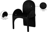 Summer Black Velvet Dining Arm Chair - Ella Furniture