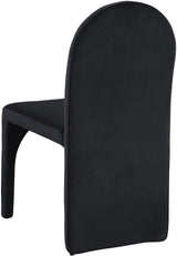 Summer Black Velvet Dining Side Chair - Ella Furniture