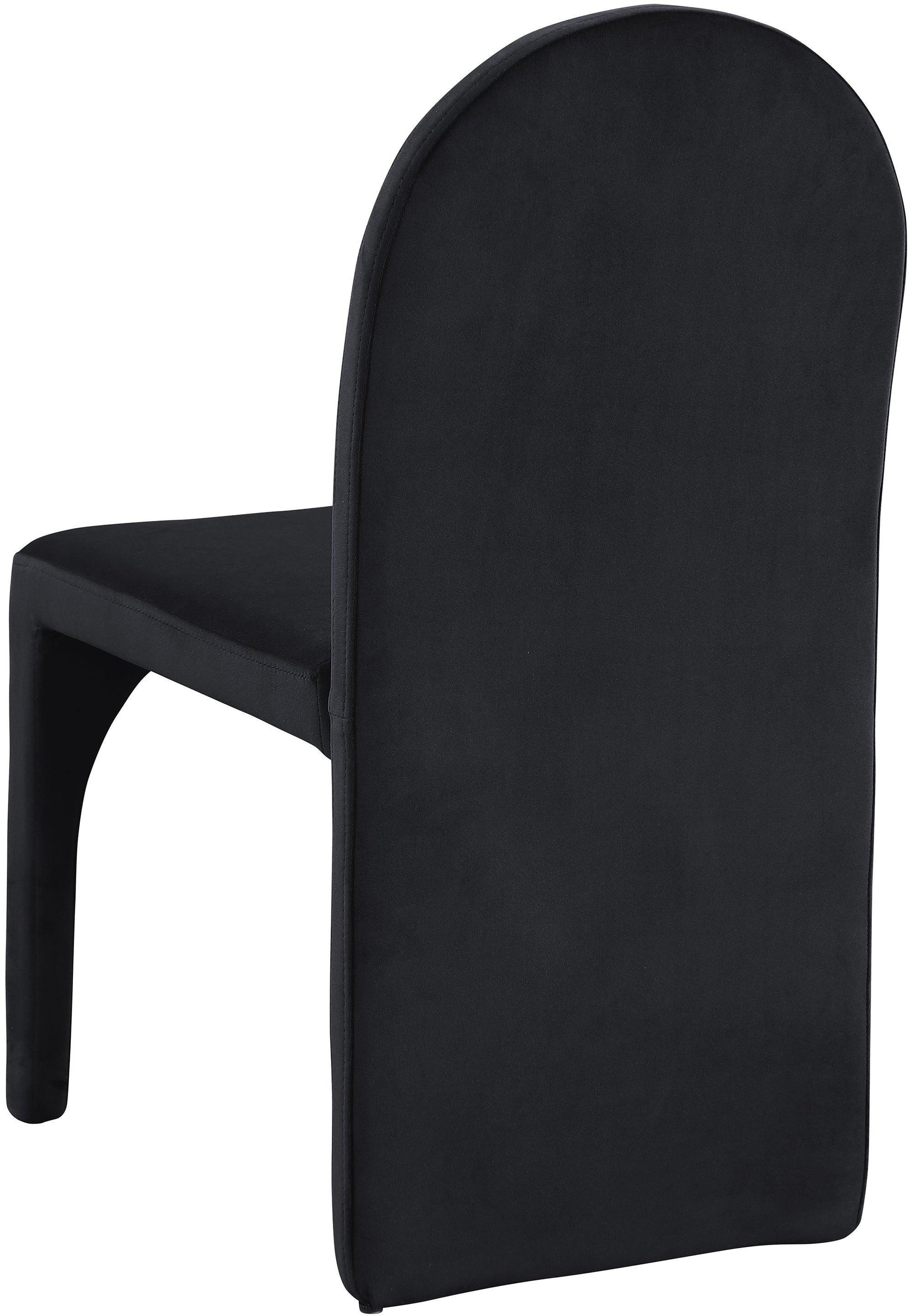 Summer Black Velvet Dining Side Chair - Ella Furniture