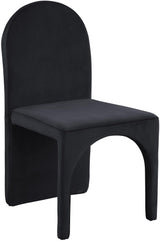 Summer Black Velvet Dining Side Chair - Ella Furniture