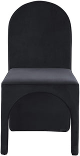 Summer Black Velvet Dining Side Chair - Ella Furniture