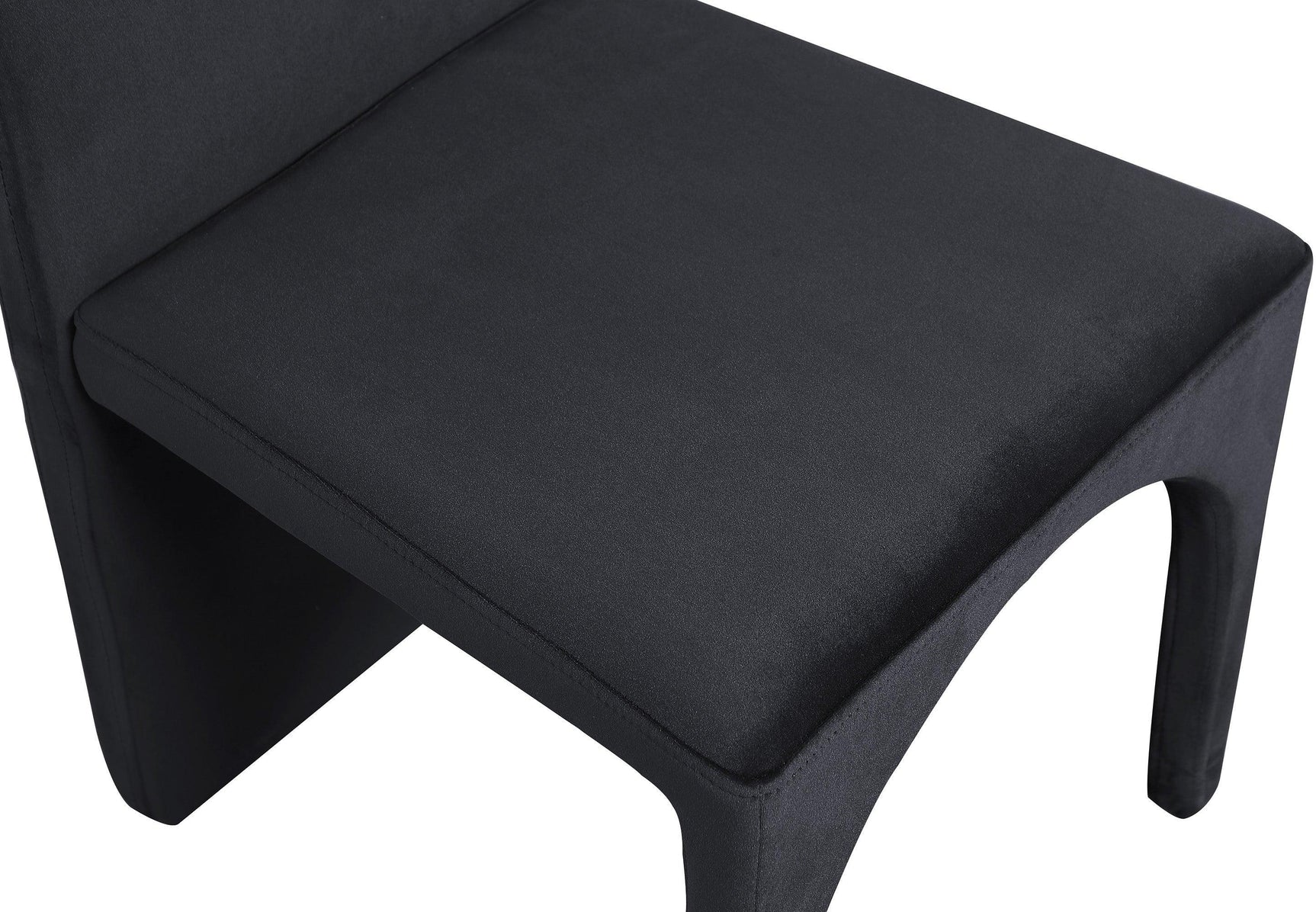 Summer Black Velvet Dining Side Chair - Ella Furniture