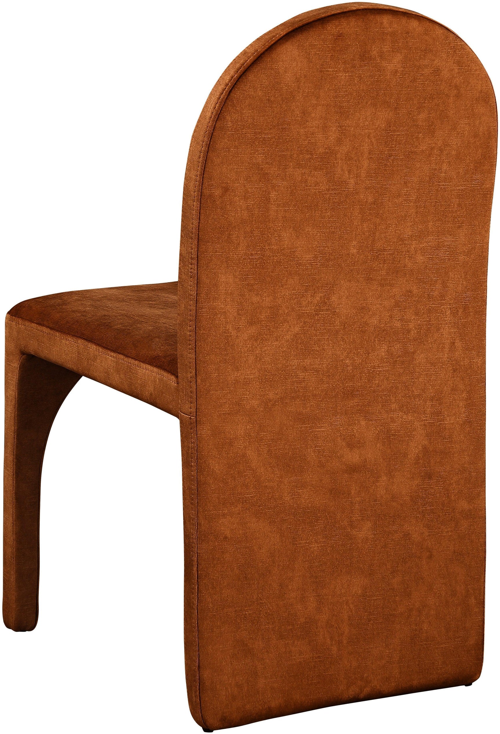 Summer Cognac Velvet Dining Side Chair - Ella Furniture
