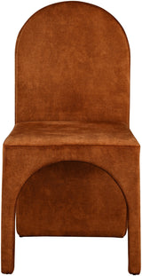 Summer Cognac Velvet Dining Side Chair - Ella Furniture