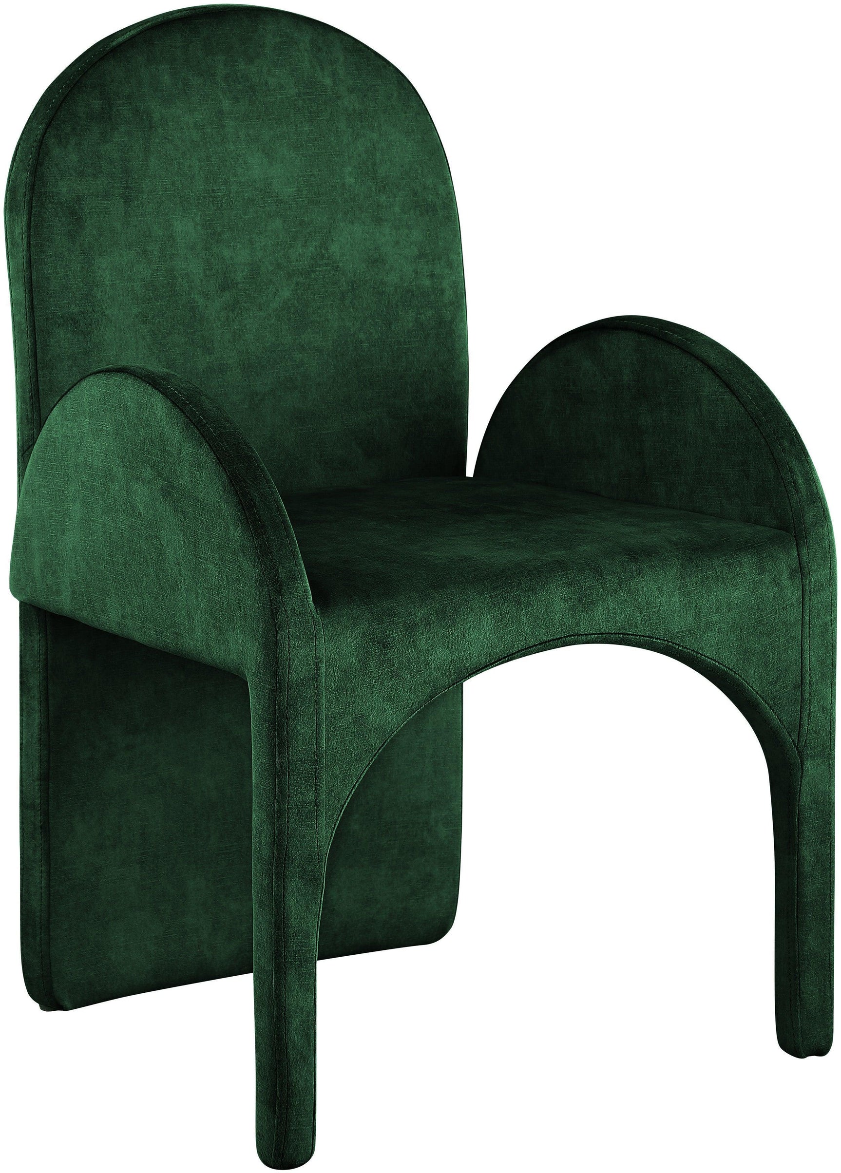 Summer Green Velvet Dining Arm Chair - Ella Furniture