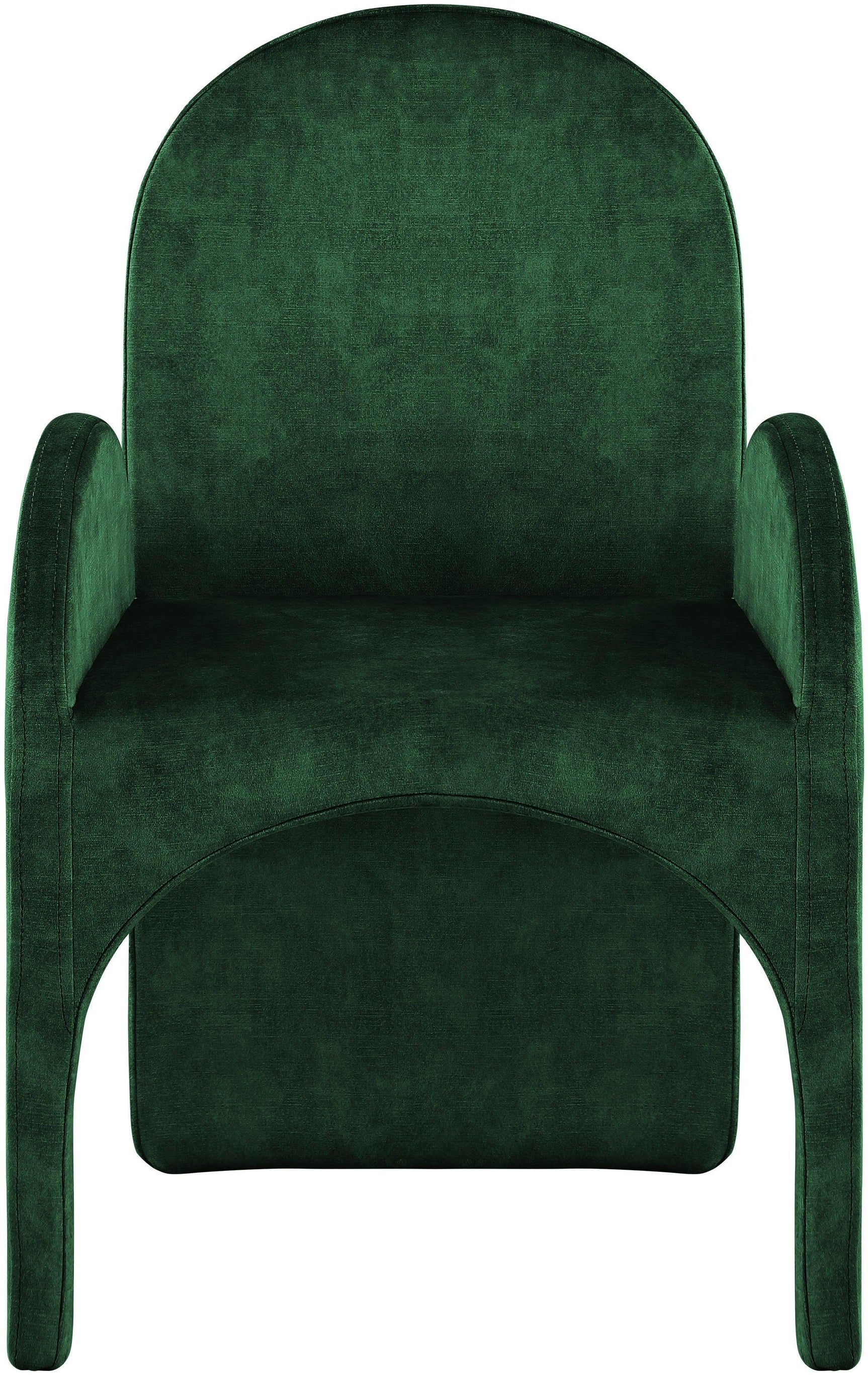 Summer Green Velvet Dining Arm Chair - Ella Furniture