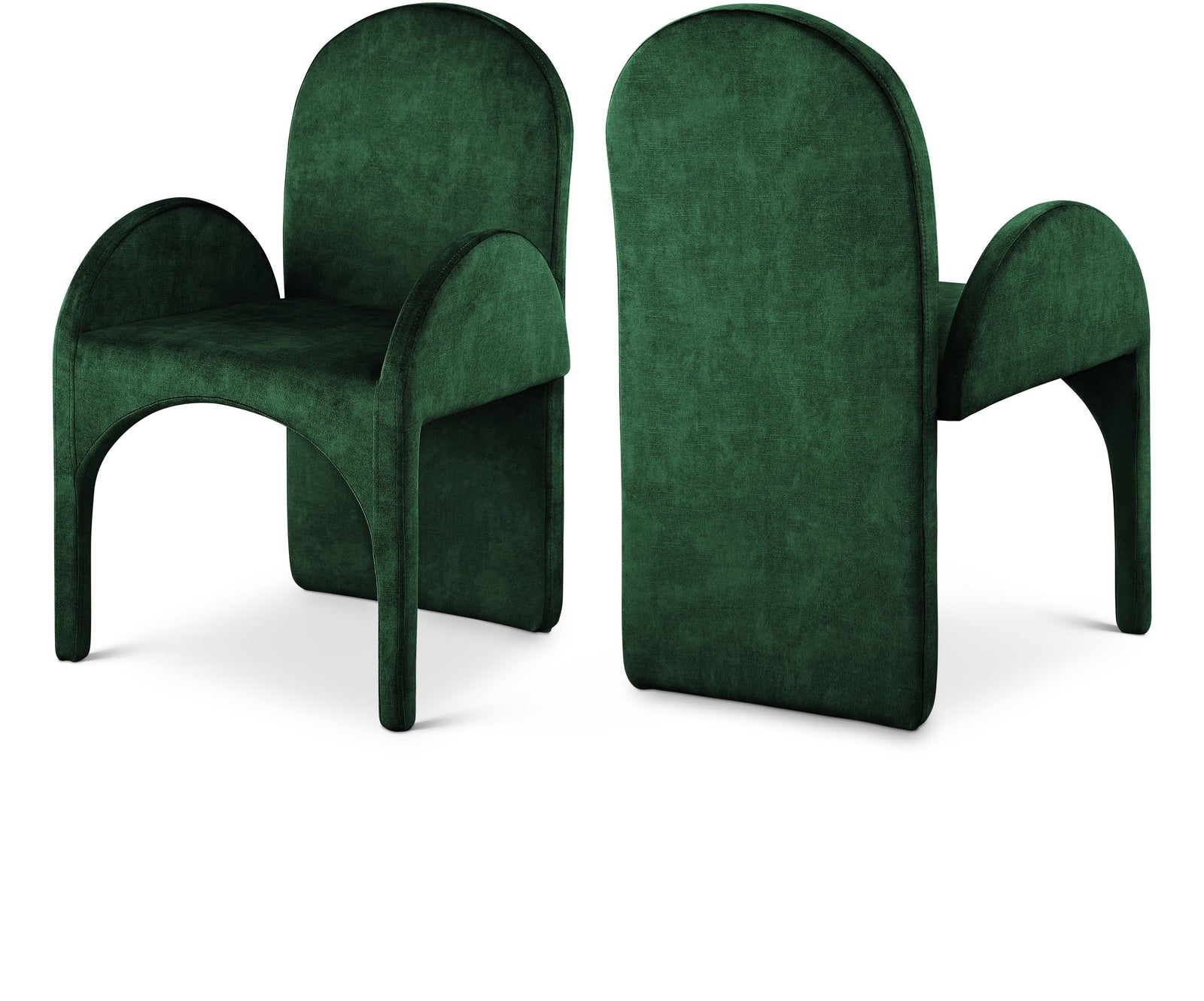 Summer Green Velvet Dining Arm Chair - Ella Furniture
