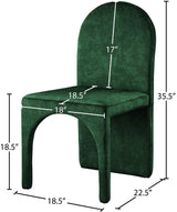 Summer Green Velvet Dining Side Chair - Ella Furniture